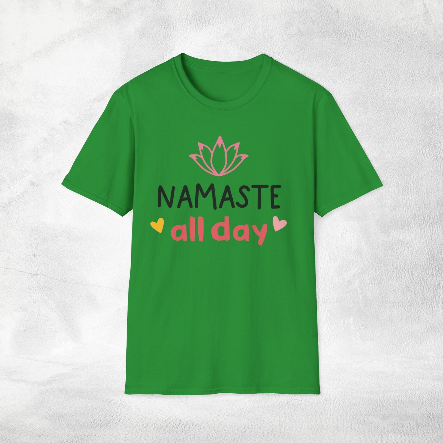 Women's yoga shirt namaste all day