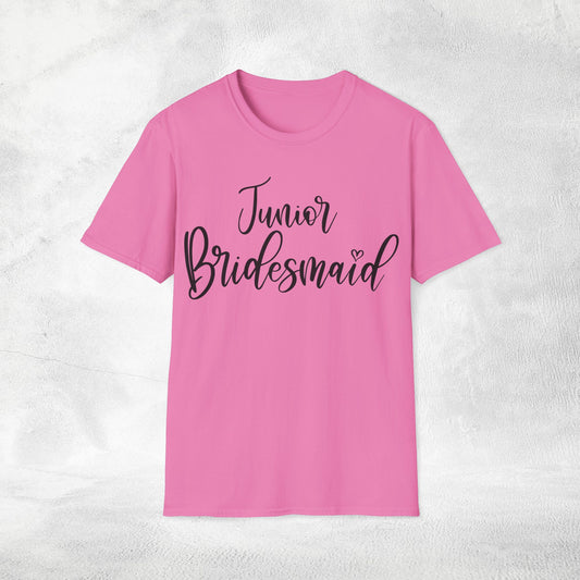 Womens T-Shirt junior Bridesmaid bachelorette party