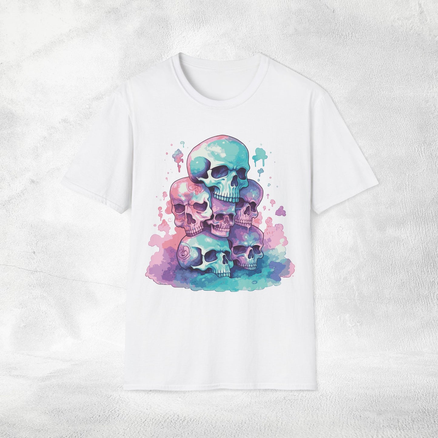 Unisex Gothic Shirt Pastel Skull