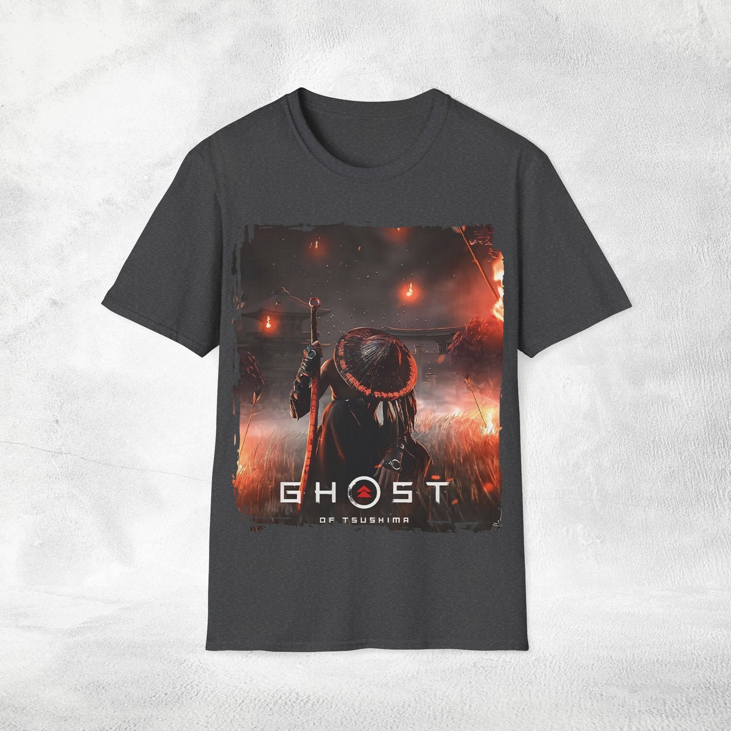 Unisex gaming shirt Ghost of Tsushima
