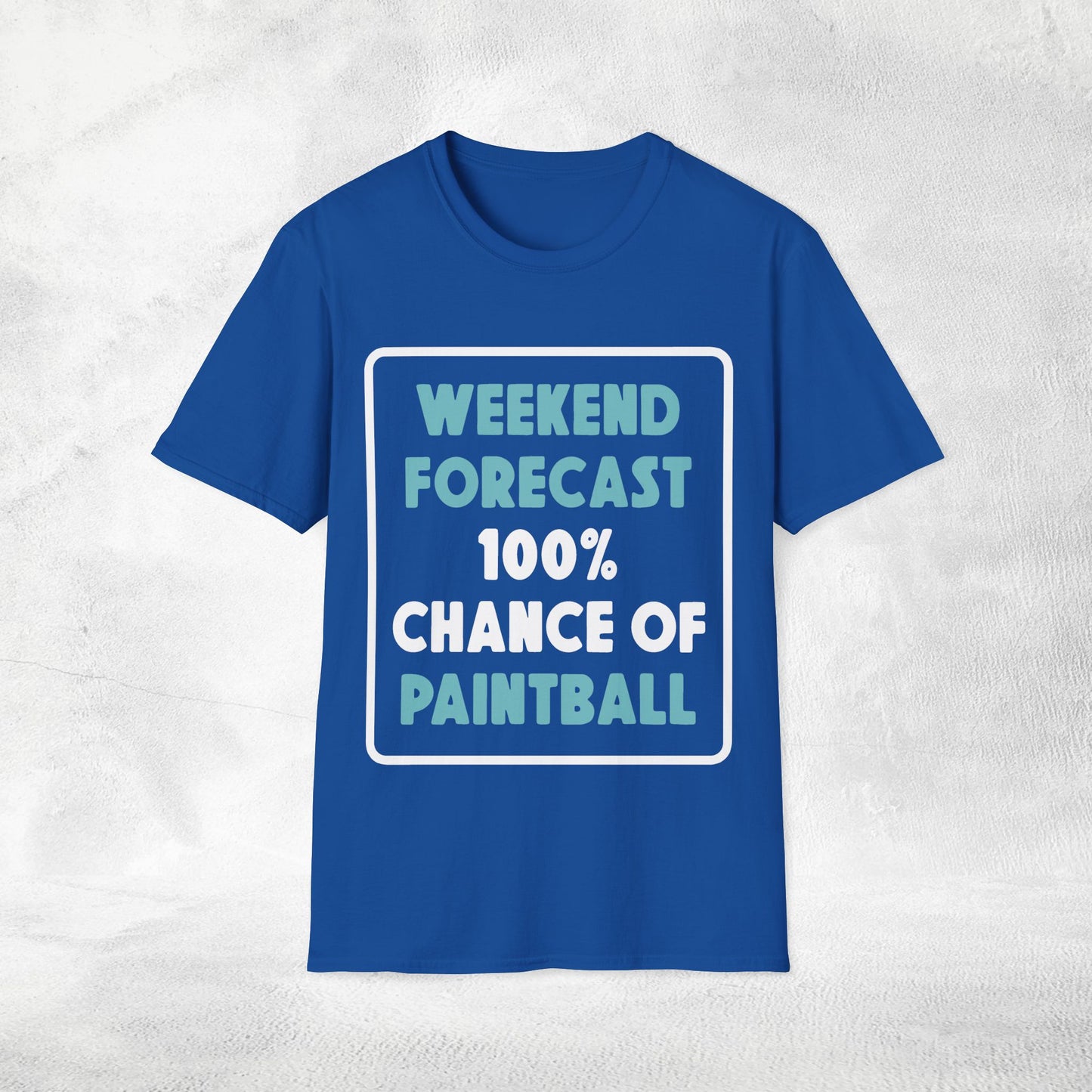 Unisex paintball shirt weekend