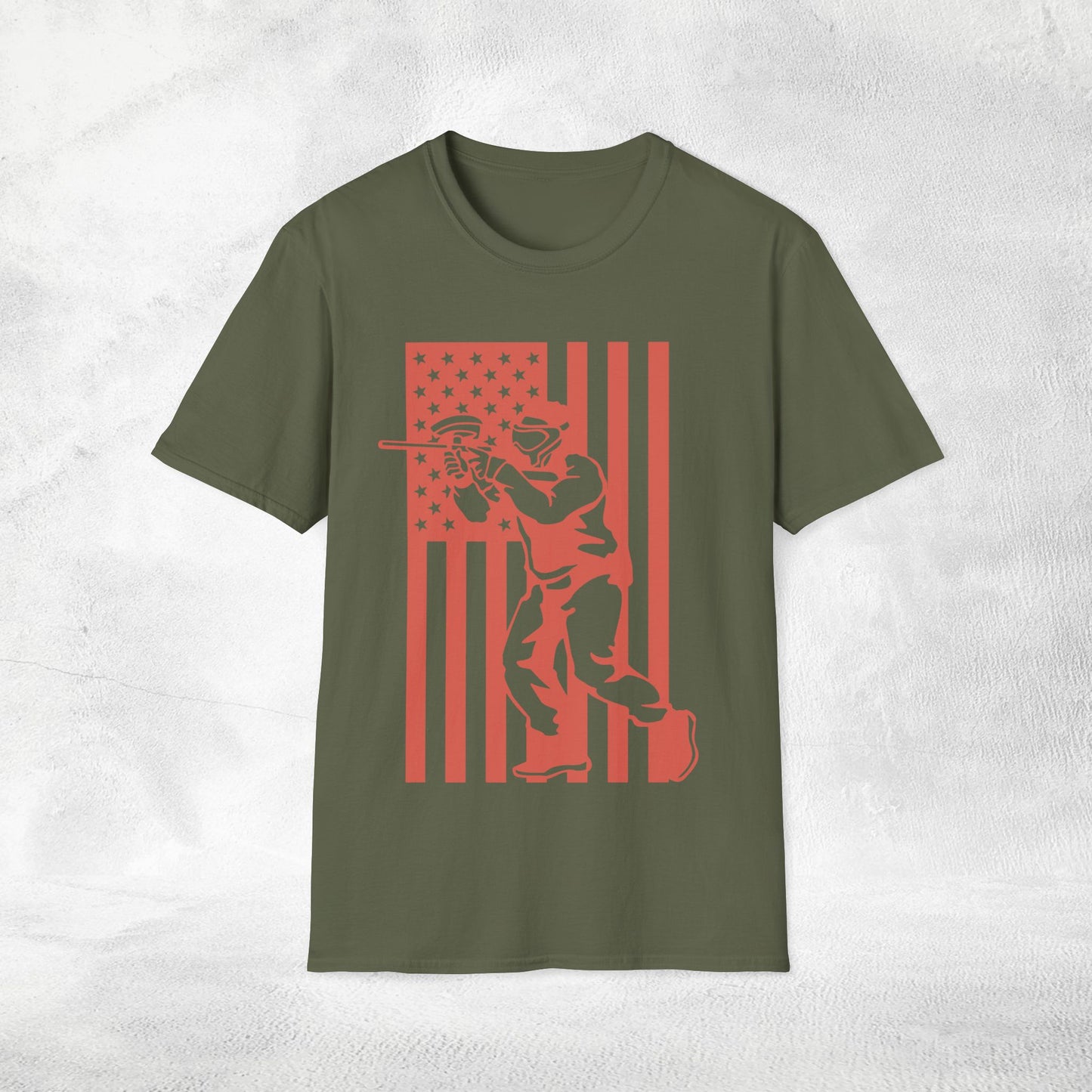 Unisex Paintball shirt flag