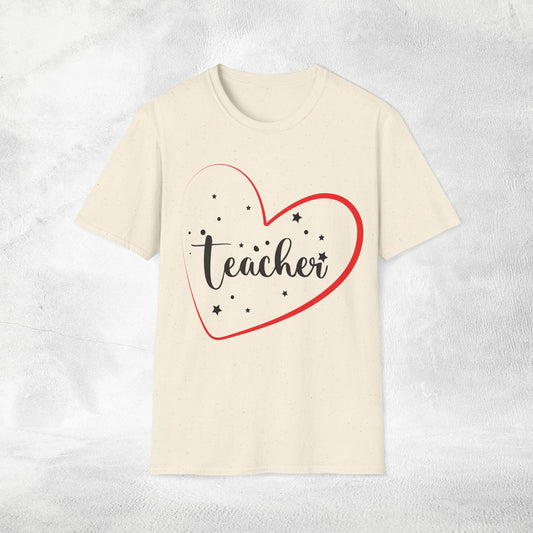 teacher shirt heart