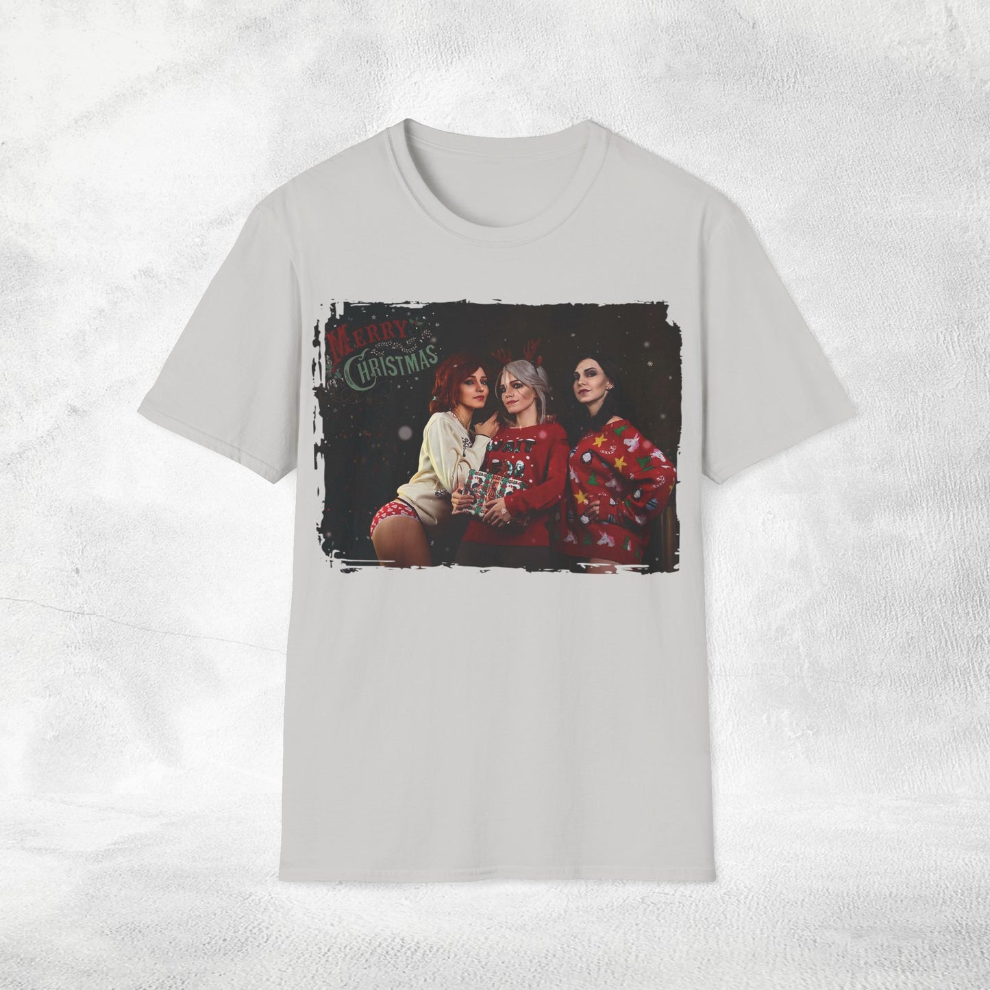 Unisex Christmas Ciri Triss and Yennefer T-Shirt