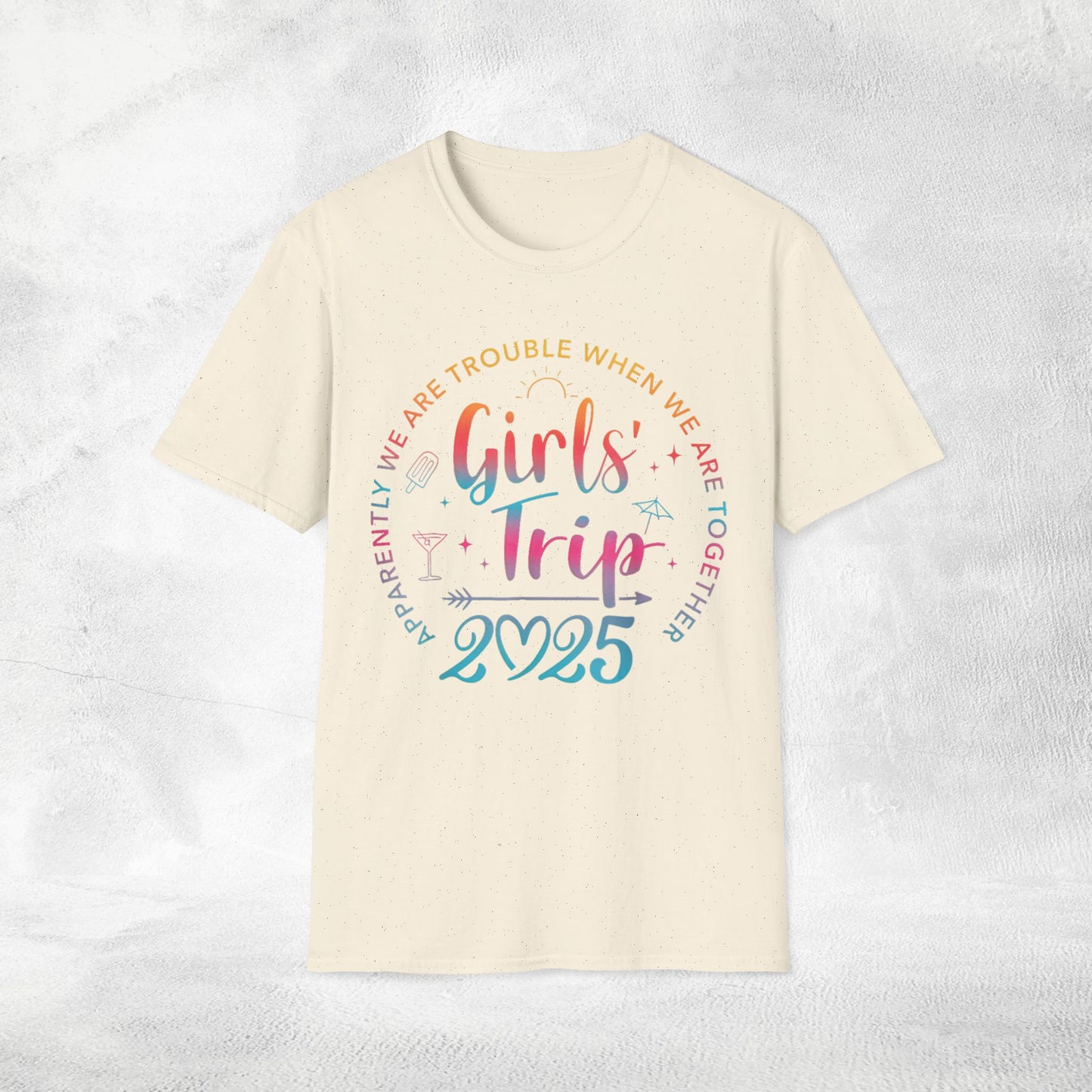 women shirt girls trip 2025