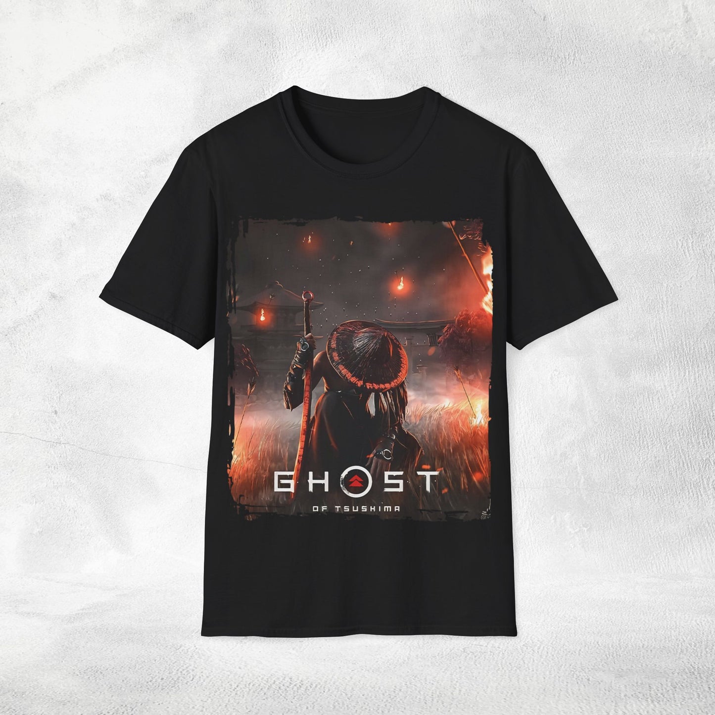 Unisex gaming shirt Ghost of Tsushima