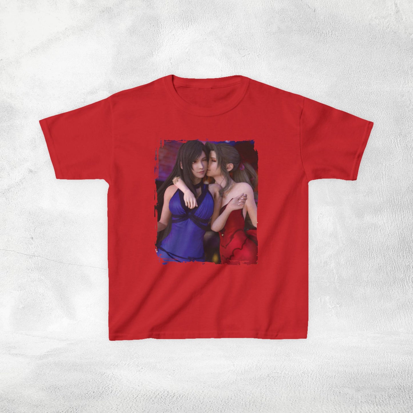 Kids gaming shirt Final Fantasy Tifa Lockhart and Aerith Gainsborough