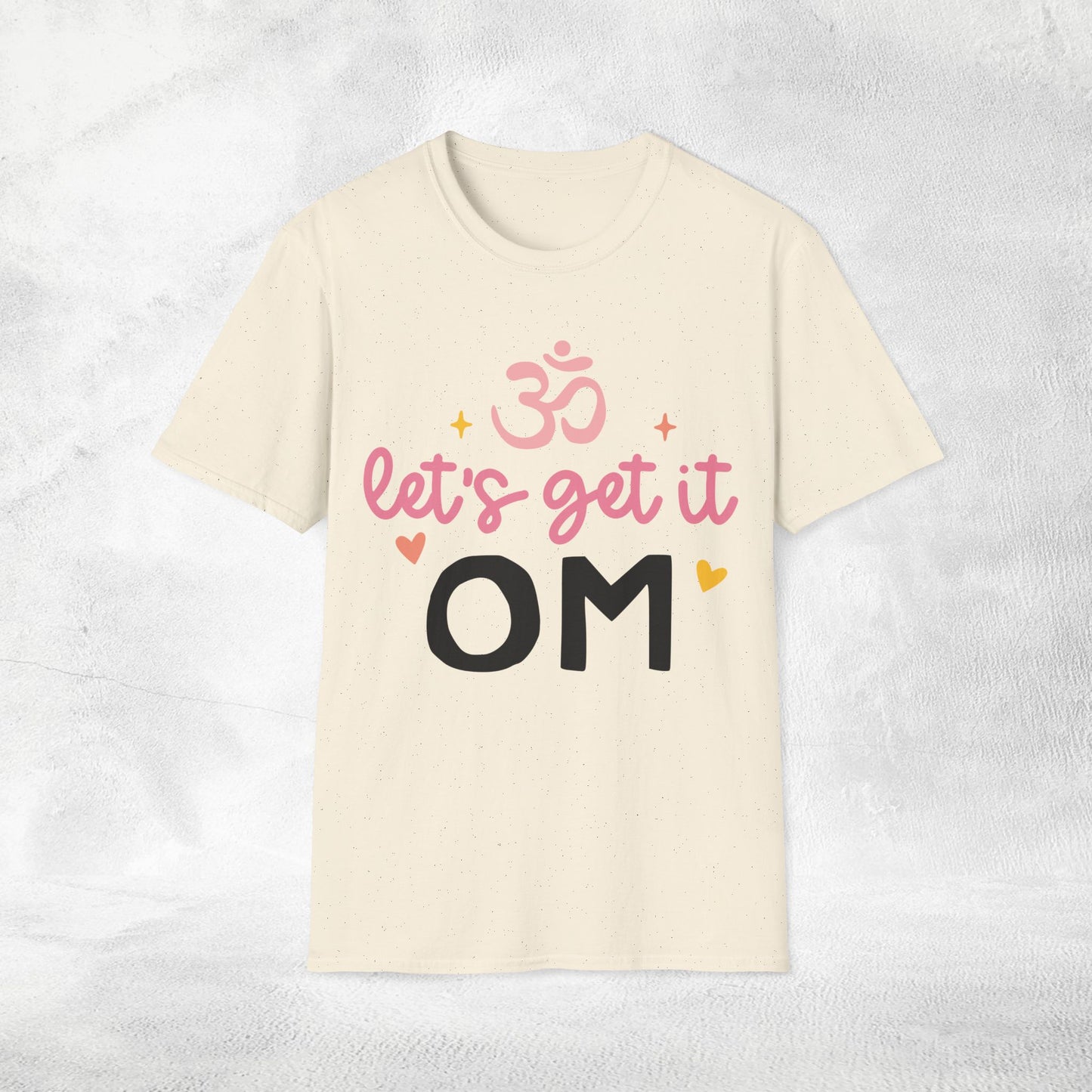 Women's yoga shirt lets get it om