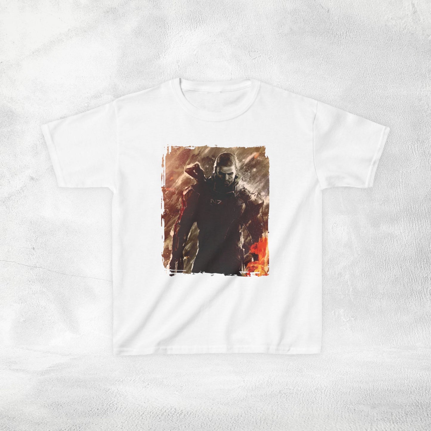 Kids gaming shirt Mass Effect Shepard