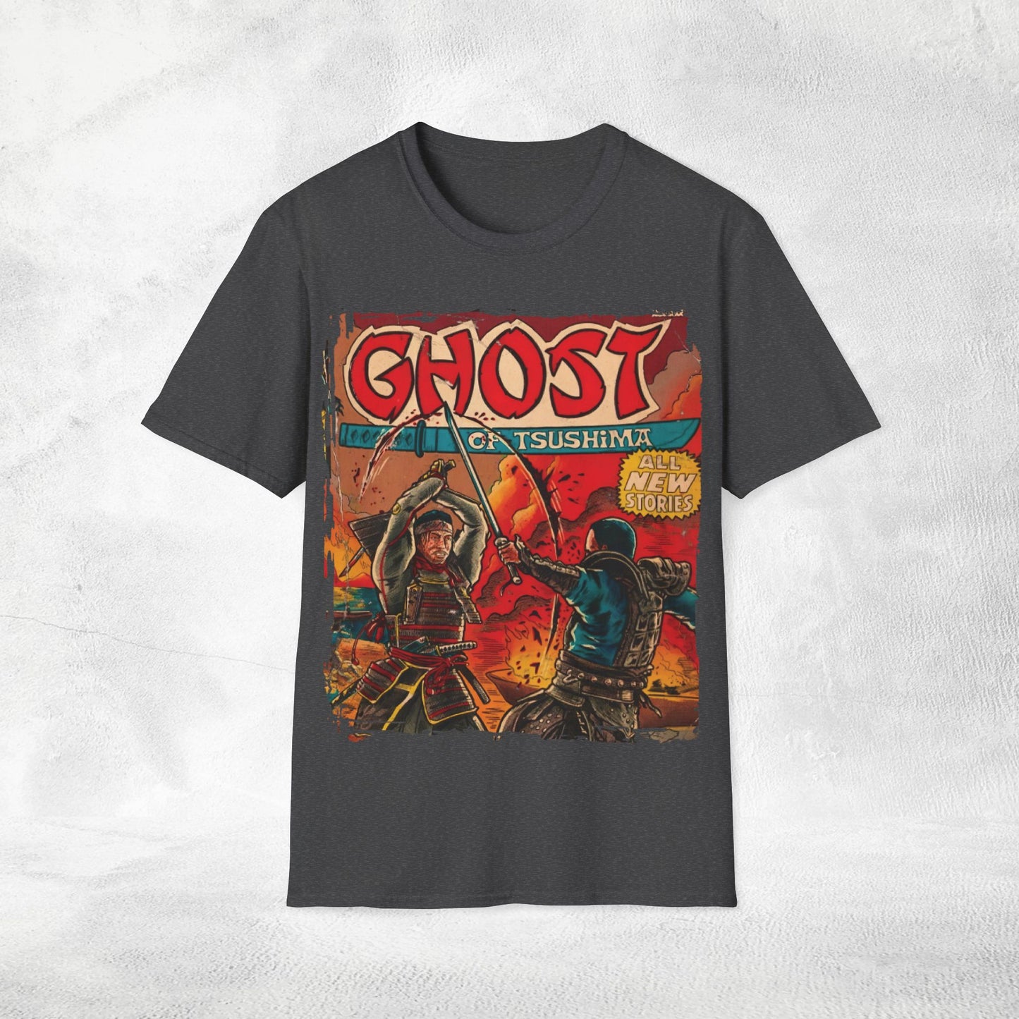 Unisex gaming shirt Ghost of Tsushima