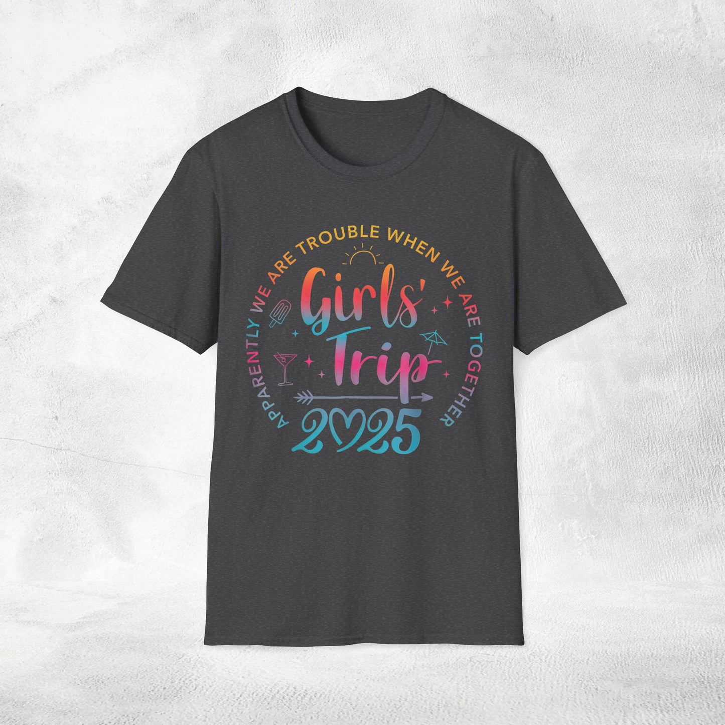 women shirt girls trip 2025