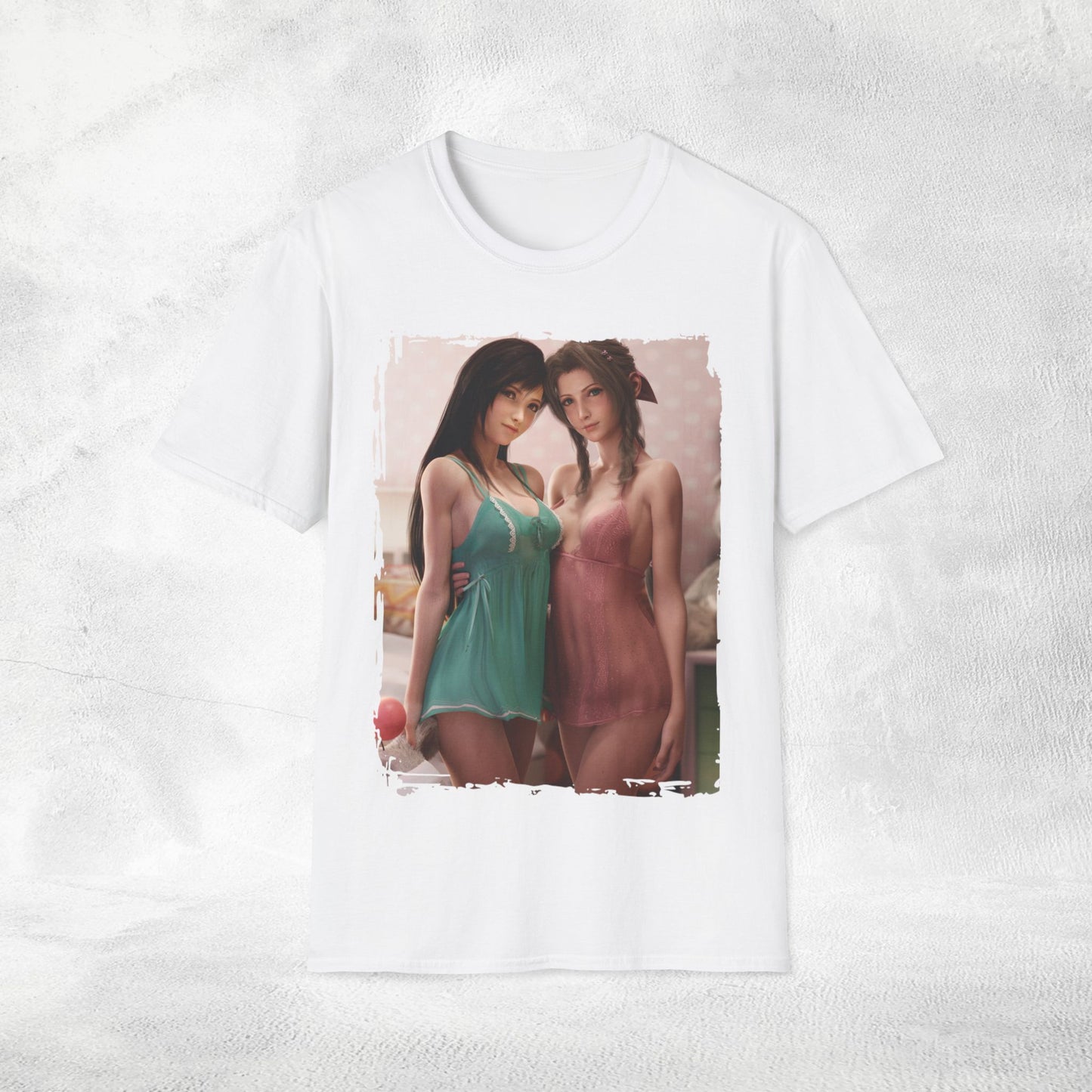 Unisex Gaming shirt Final Fantasy Aerith Gainsborough Tifa Lockhart