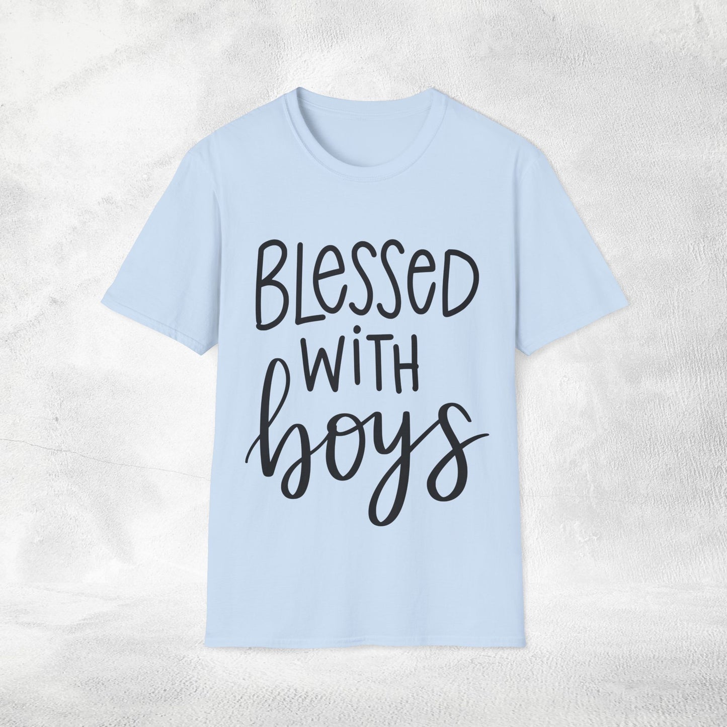 family shirt blessed with boys