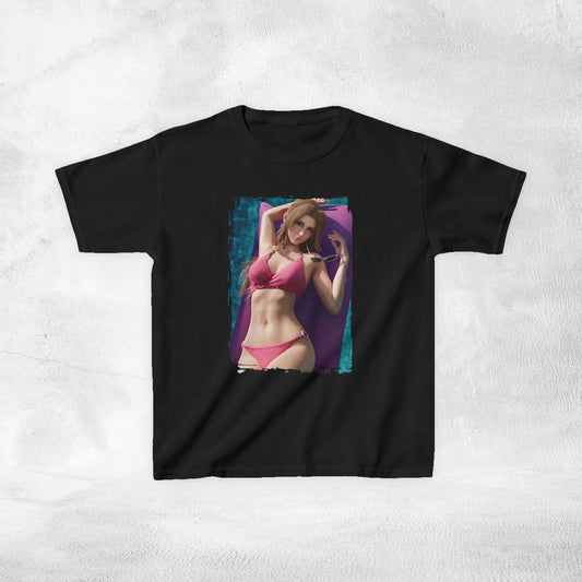Kids gaming shirt Final Fantasy Aerith Swimsuit