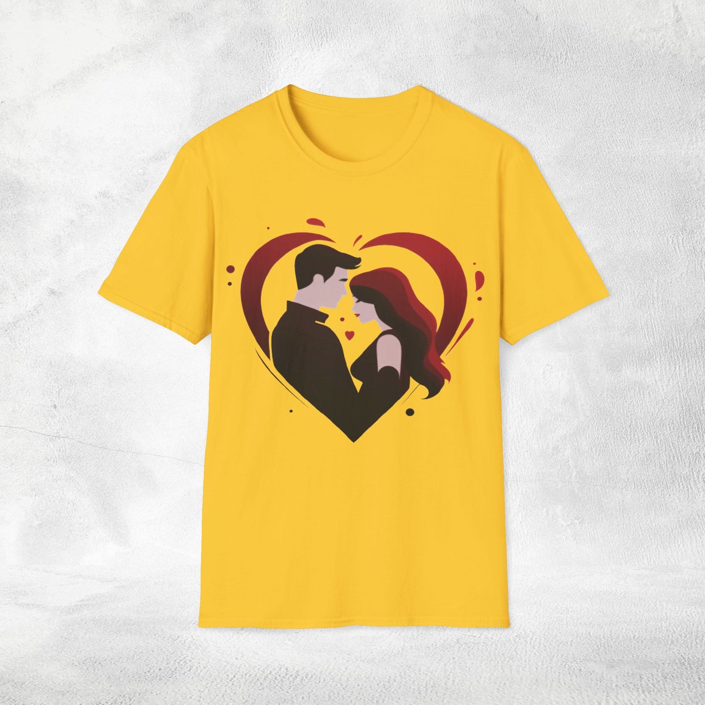 Unisex couples T-Shirt heart
