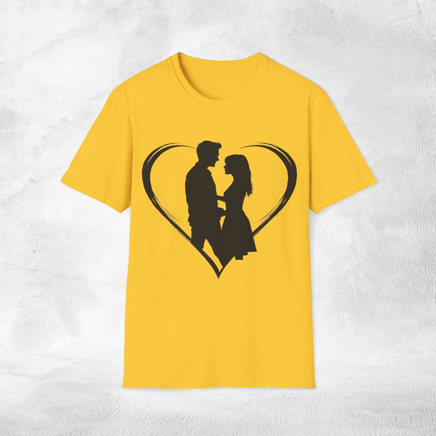 Unisex couples T-Shirt heart