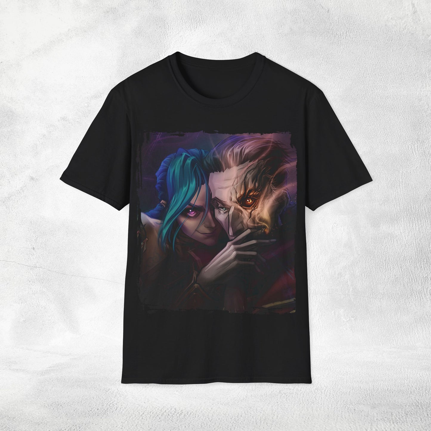 Unisex Gaming shirt Arcane Series LOL Jinx and Silco