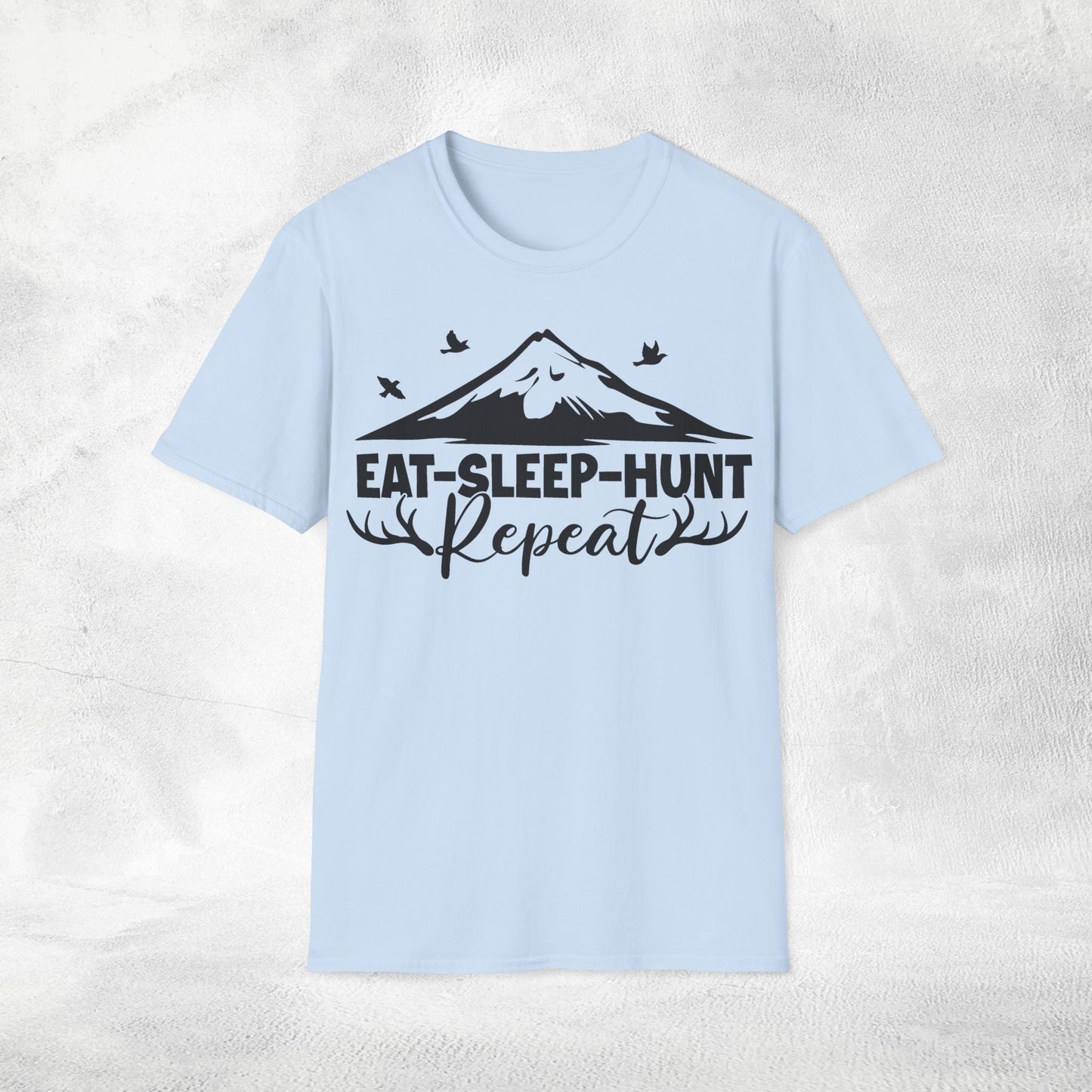 Unisex hunting shirt eat sleep hunt repeat