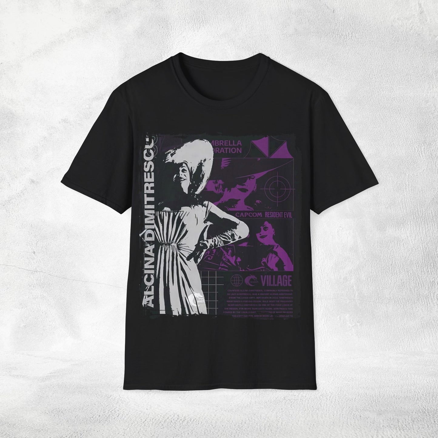 Unisex gaming shirt Resident Evil Lady Dimitresco