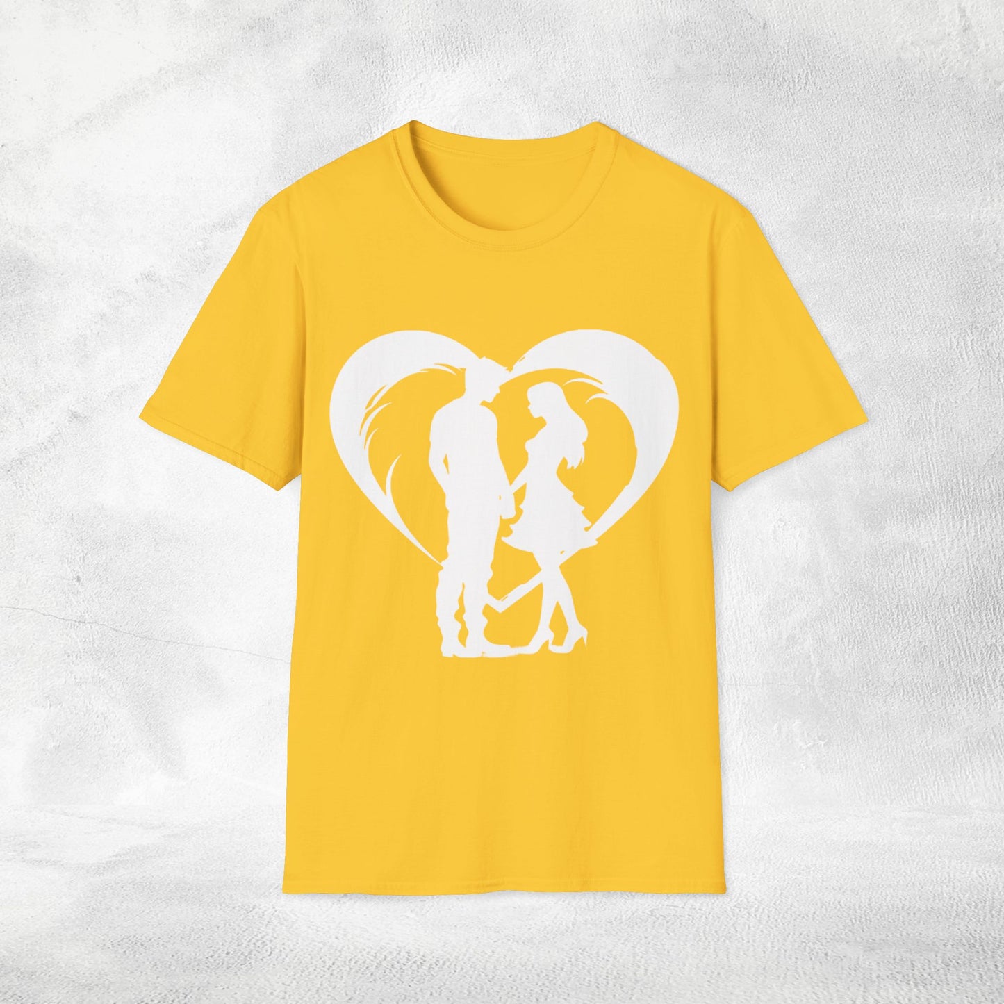 Unisex couples T-Shirt heart