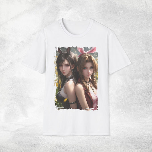 Unisex Gaming shirt Final Fantasy Aerith Gainsborough Tifa Lockhart Bunny Ears