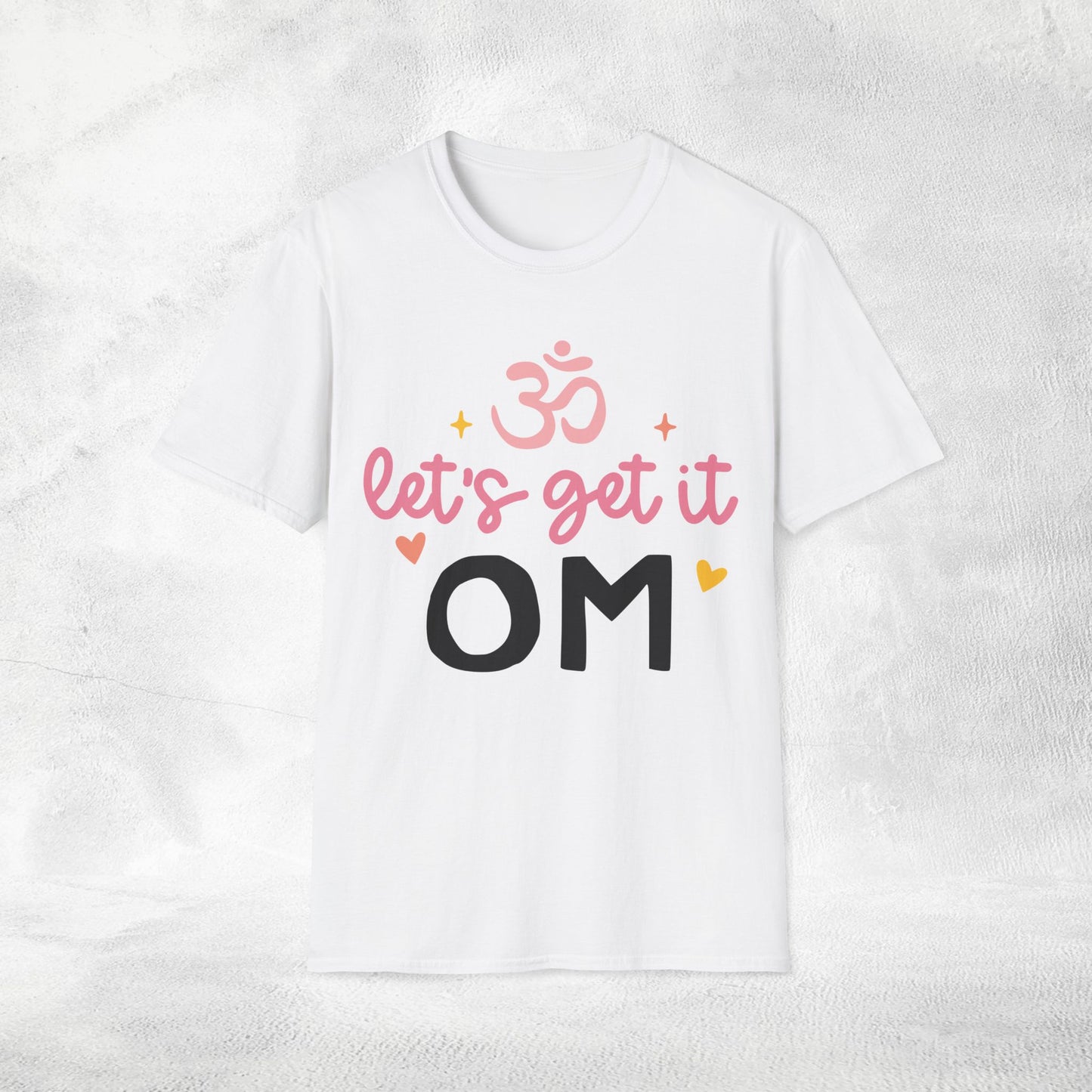 Women's yoga shirt lets get it om