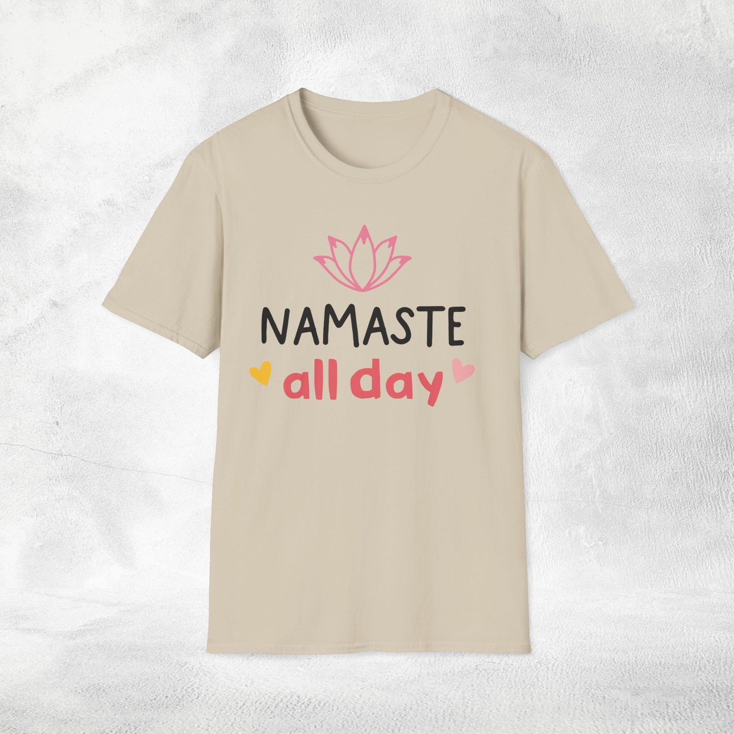 Women's yoga shirt namaste all day