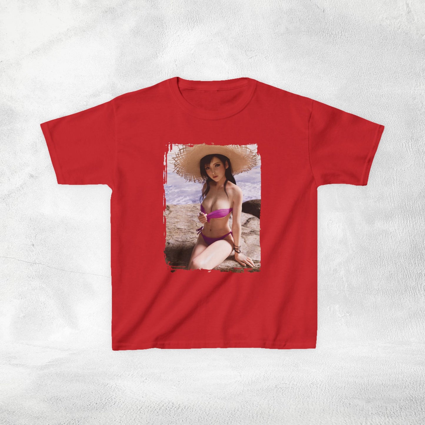 Kids  gaming shirt Final Fantasy Tifa Lockhart Swimsuit