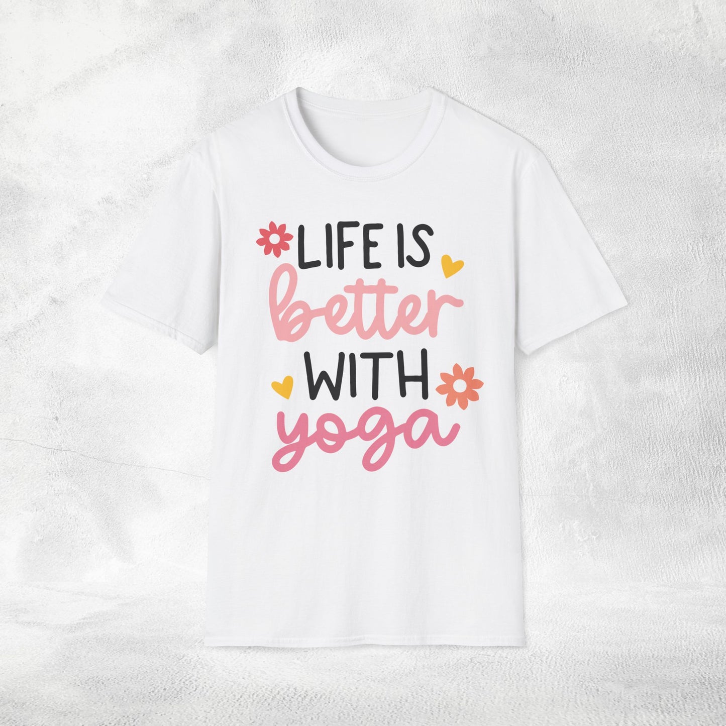 Women's yoga shirt life is better with yoga
