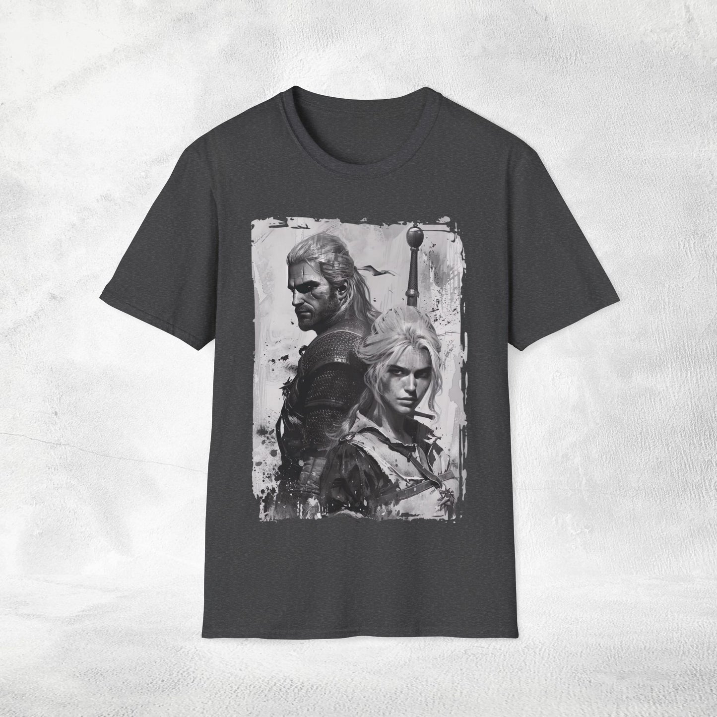 Unisex gaming shirt Ciri and Geralt