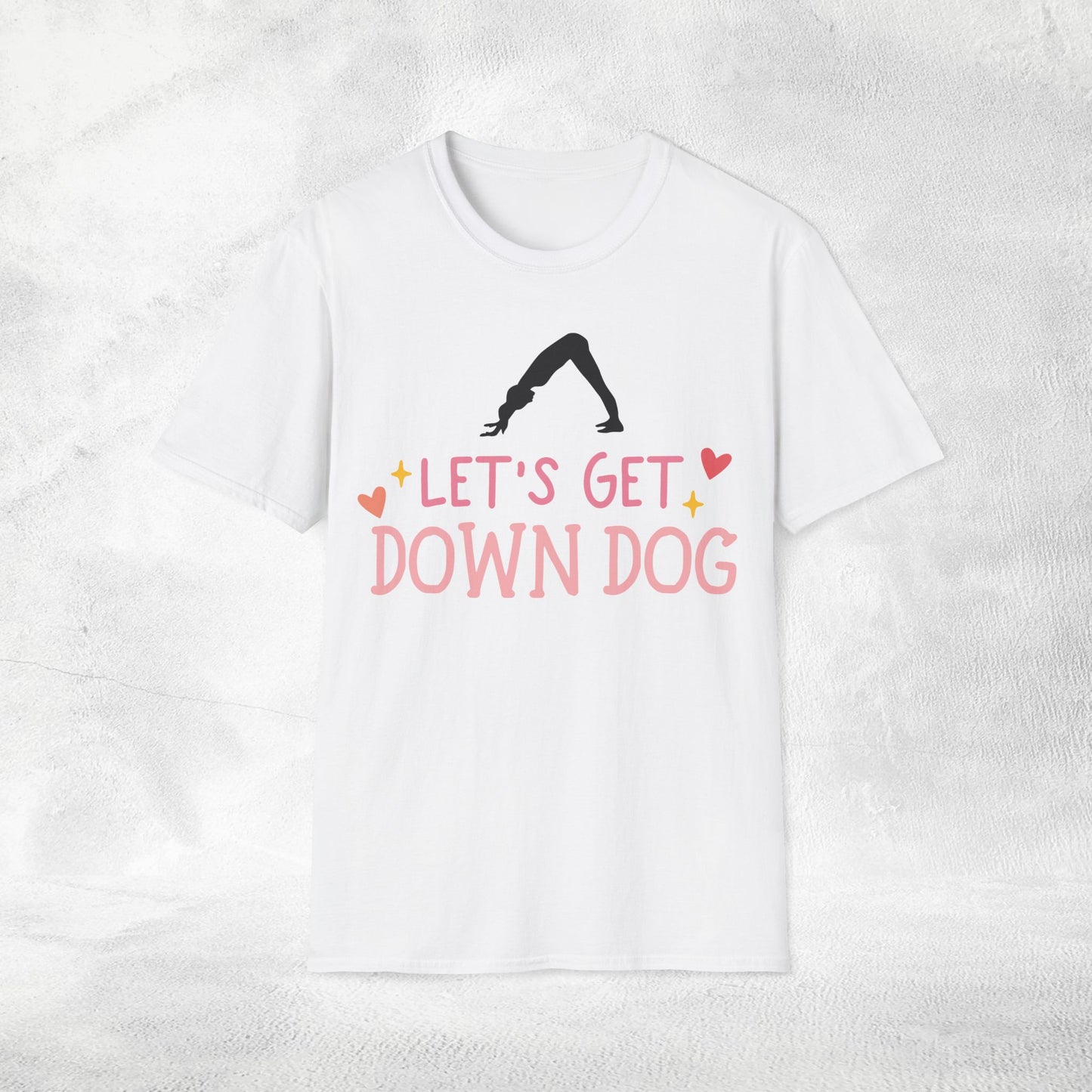 Women's yoga shirt lets get down dog