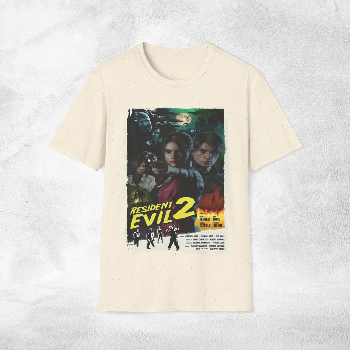 Unisex gaming shirt Resident Evil 2 Retro Vintage