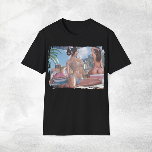 Unisex Gaming shirt Final Fantasy / Stellar Blade Aerith Gainsborough Tifa Lockhart and Jessie Rasberry