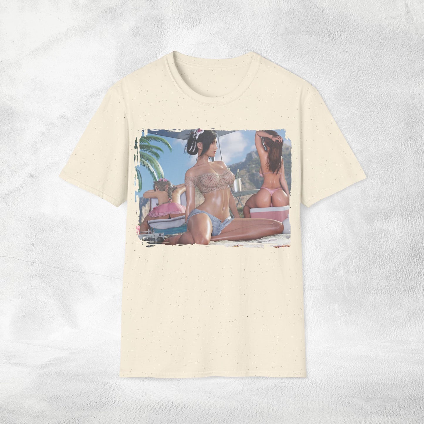 Unisex Gaming shirt Final Fantasy / Stellar Blade Aerith Gainsborough Tifa Lockhart and Jessie Rasberry