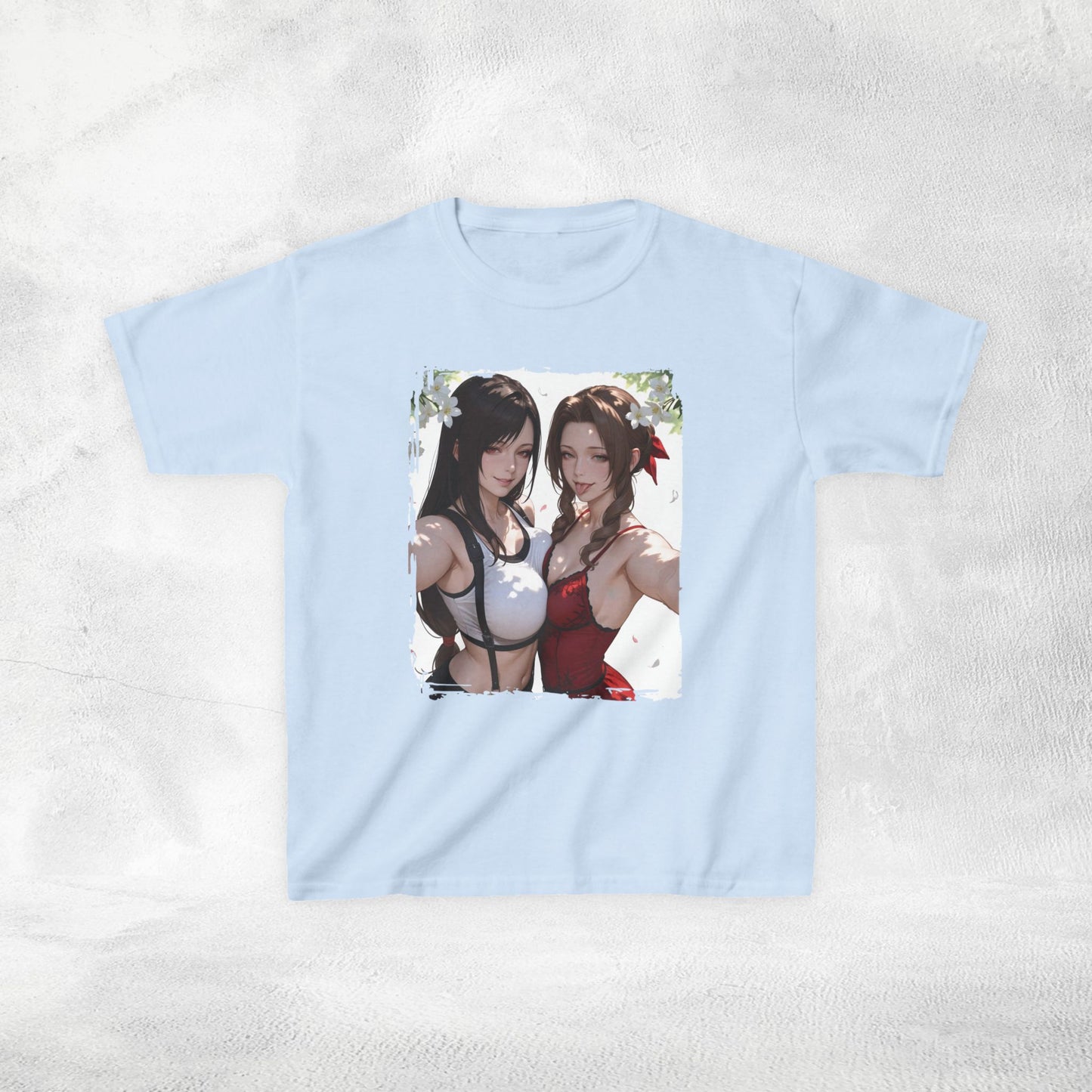 Kids gaming shirt Final Fantasy Tifa Lockhart and Aerith Gainsborough