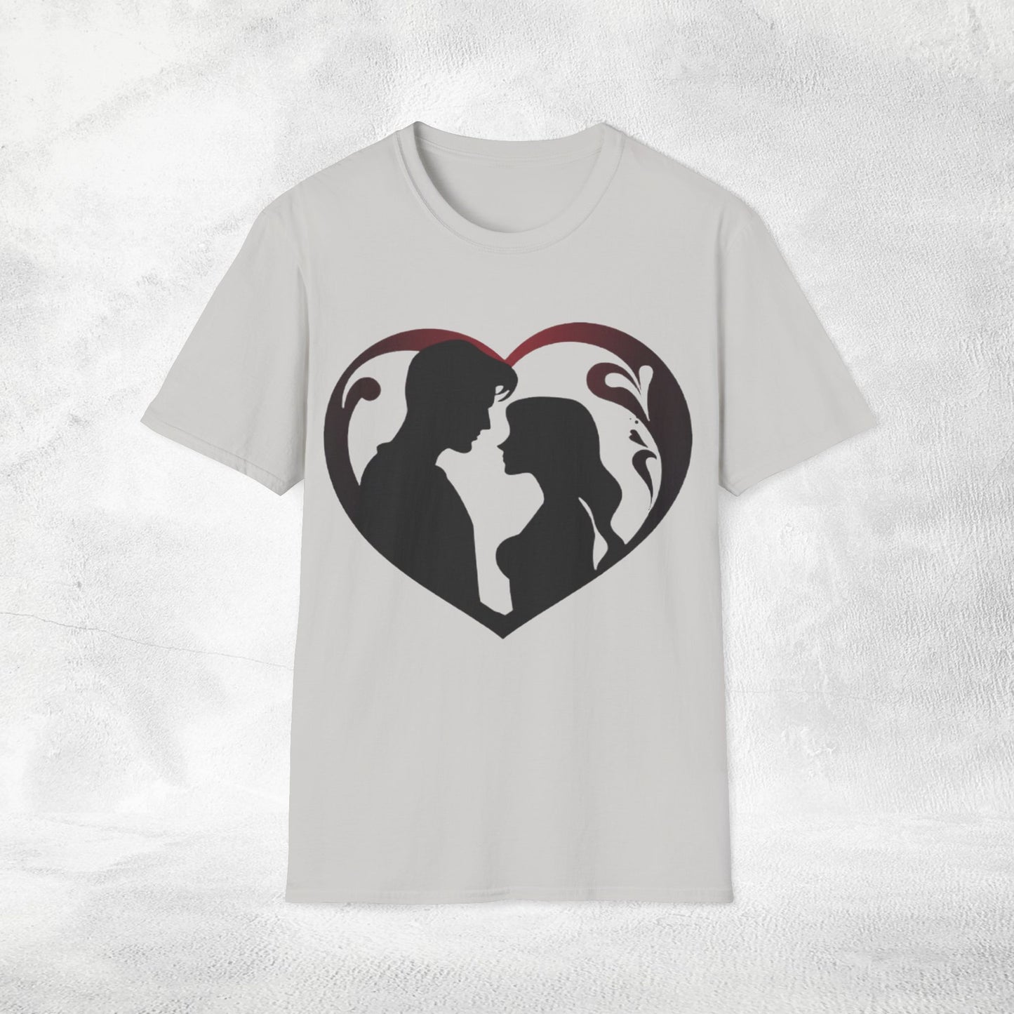 Unisex couples T-Shirt heart