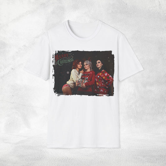 Unisex Christmas Ciri Triss and Yennefer T-Shirt
