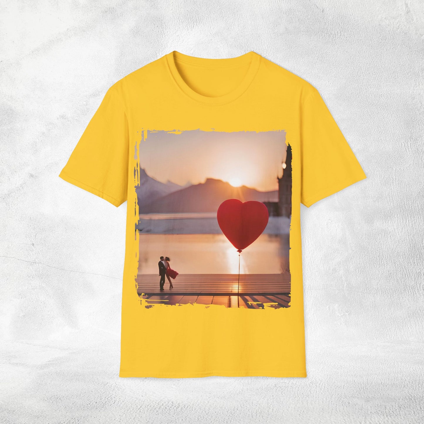 Unisex couples T-Shirt hearts