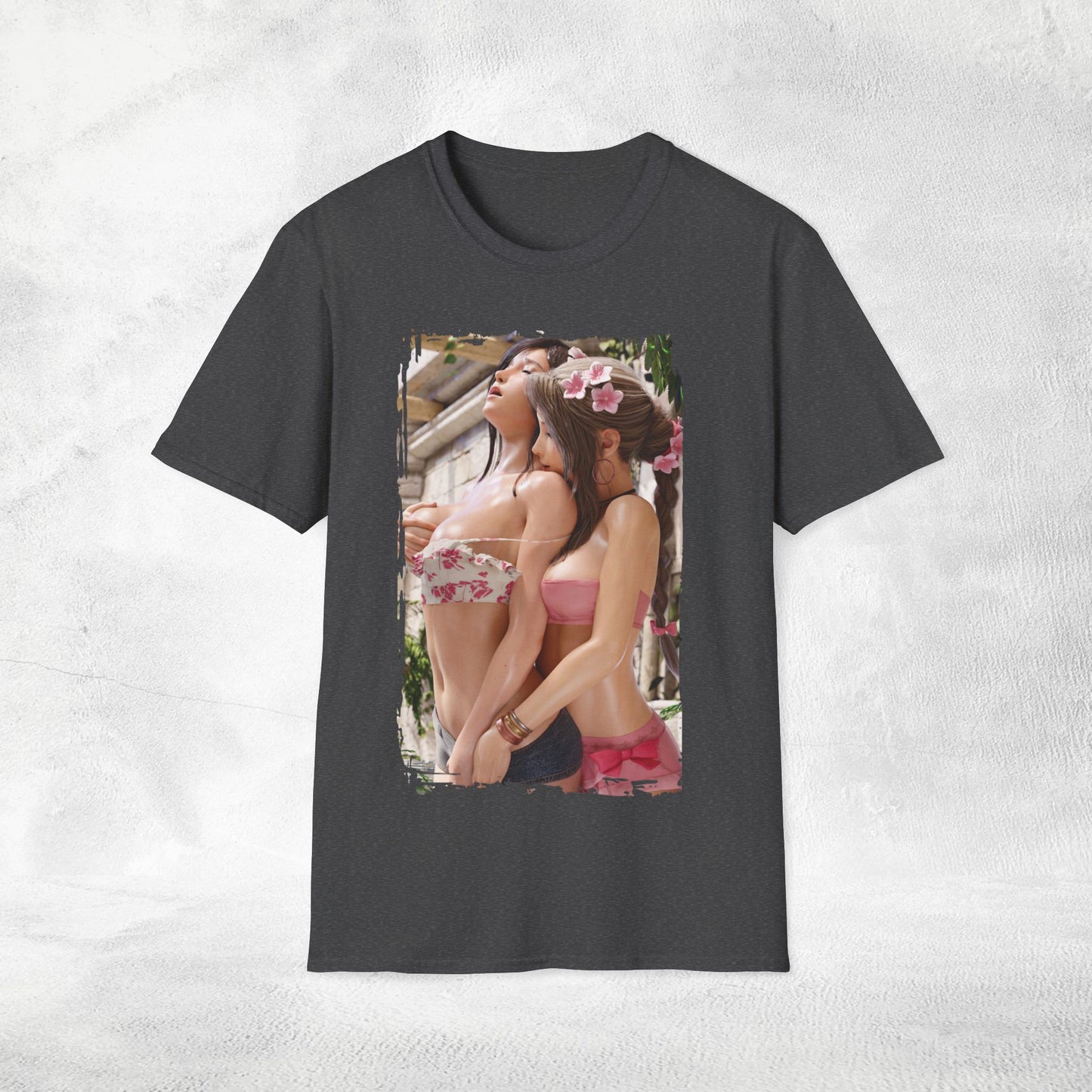 Unisex Gaming shirt Final Fantasy Aerith Gainsborough Tifa Lockhart