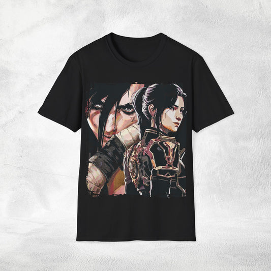 Unisex Gaming shirt Arcane Series LOL Caitlyn and Vi