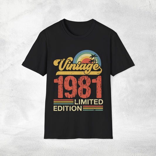 Unisex year of birth shirt 1981