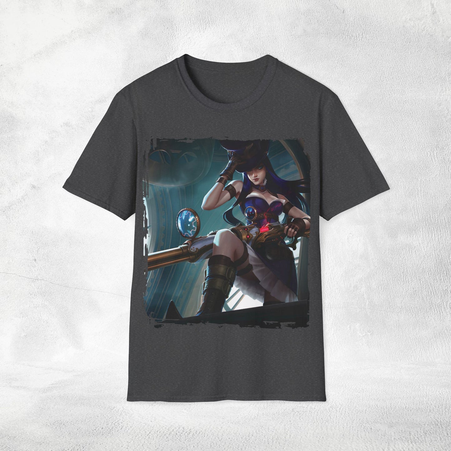 Unisex gaming shirt Caitlyn Arcane League of Legends