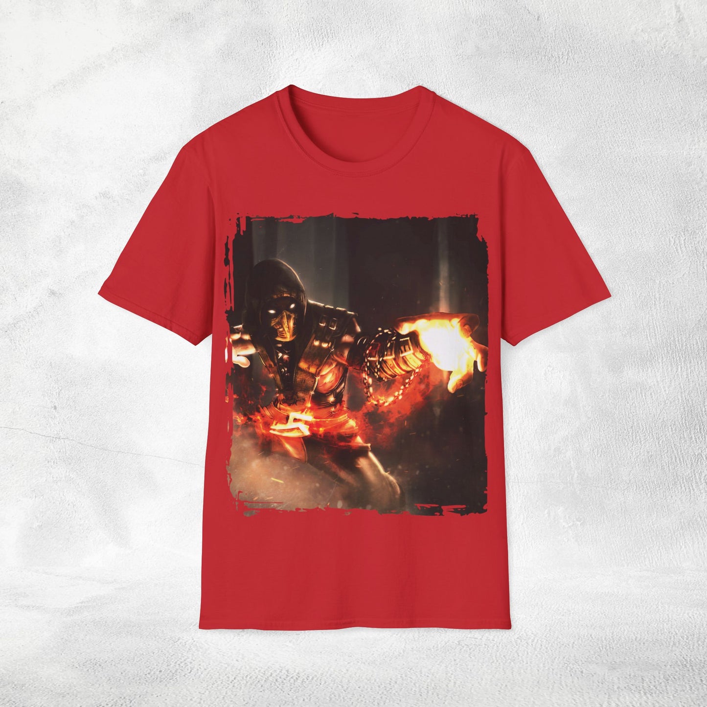 Unisex gaming shirt Mortal Kombat Scorpion