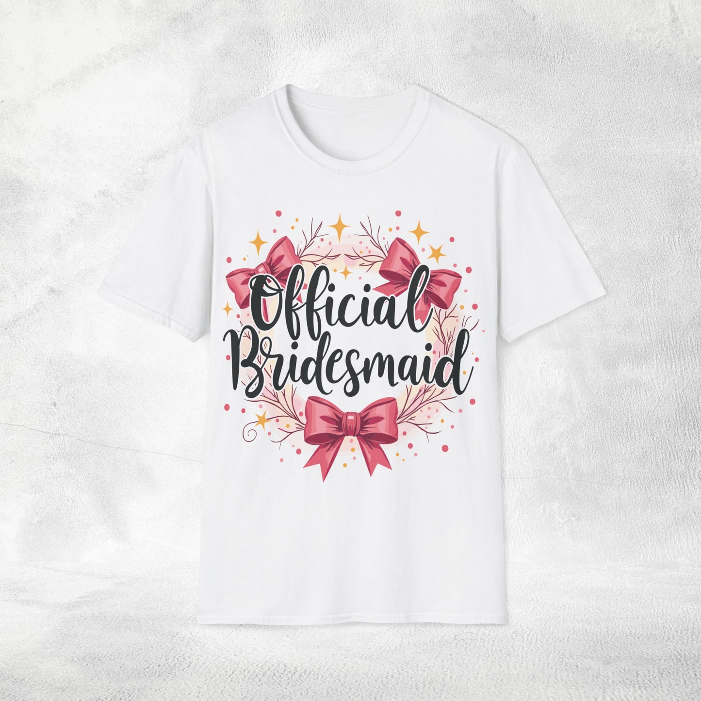 Women T-Shirt Official Bridesmaid bachelorette party