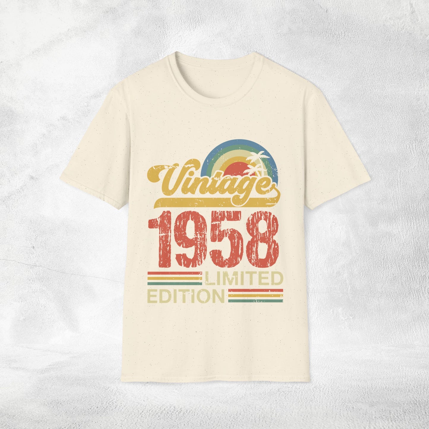 Unisex year of birth shirt 1958