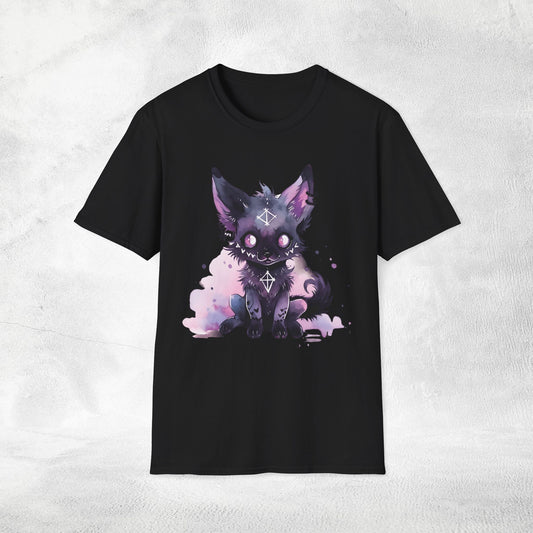 Unisex Gothic Shirt Pastel Wolf