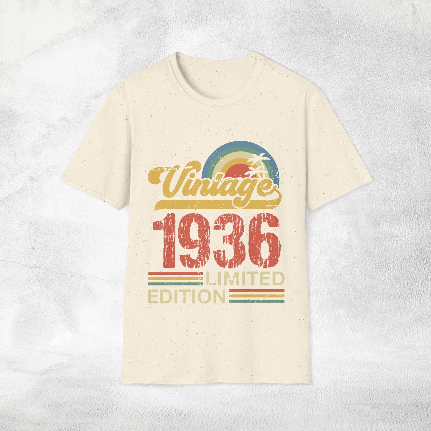 Unisex year of birth shirt 1936