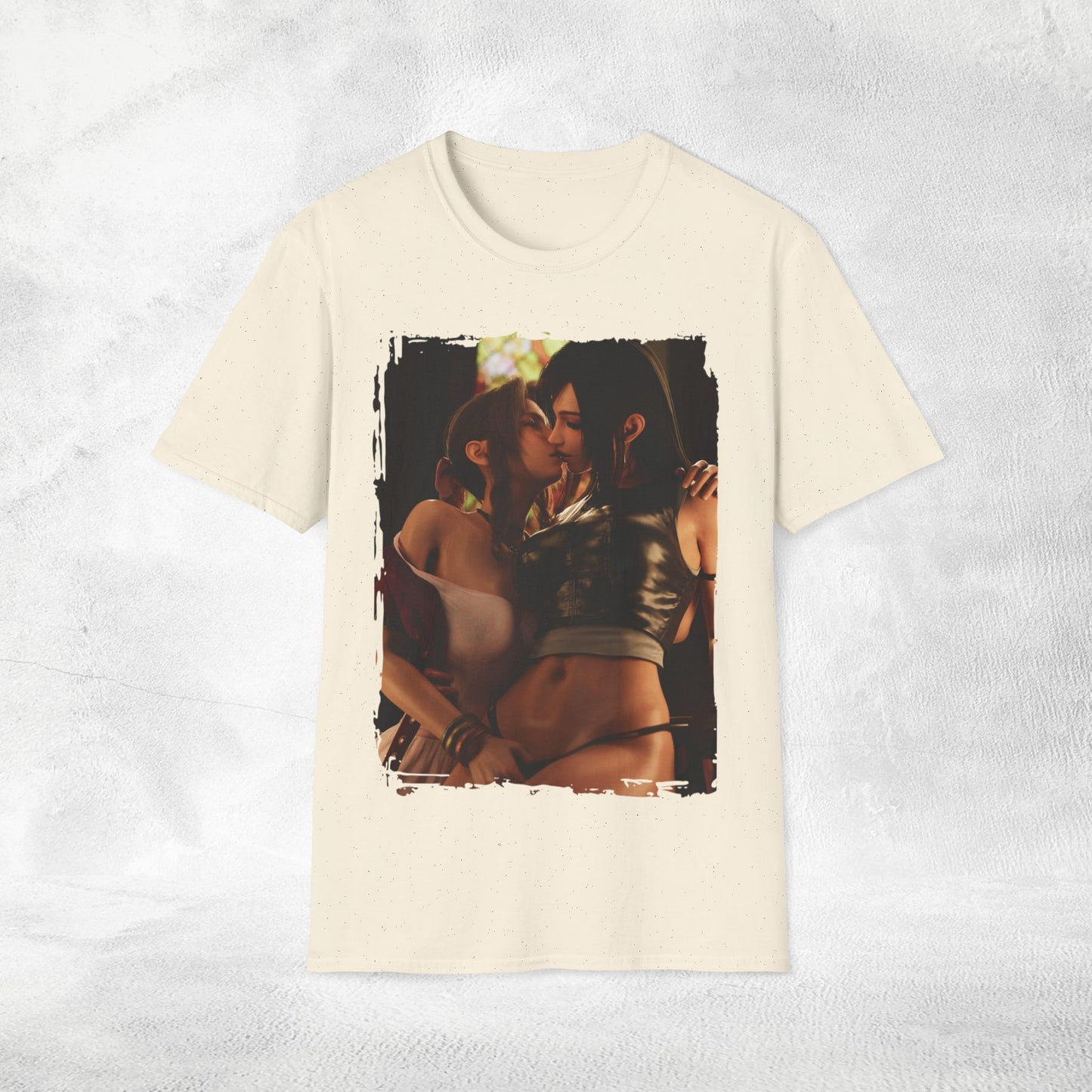 Unisex Gaming shirt Final Fantasy Aerith Gainsborough Tifa Lockhart lesbian