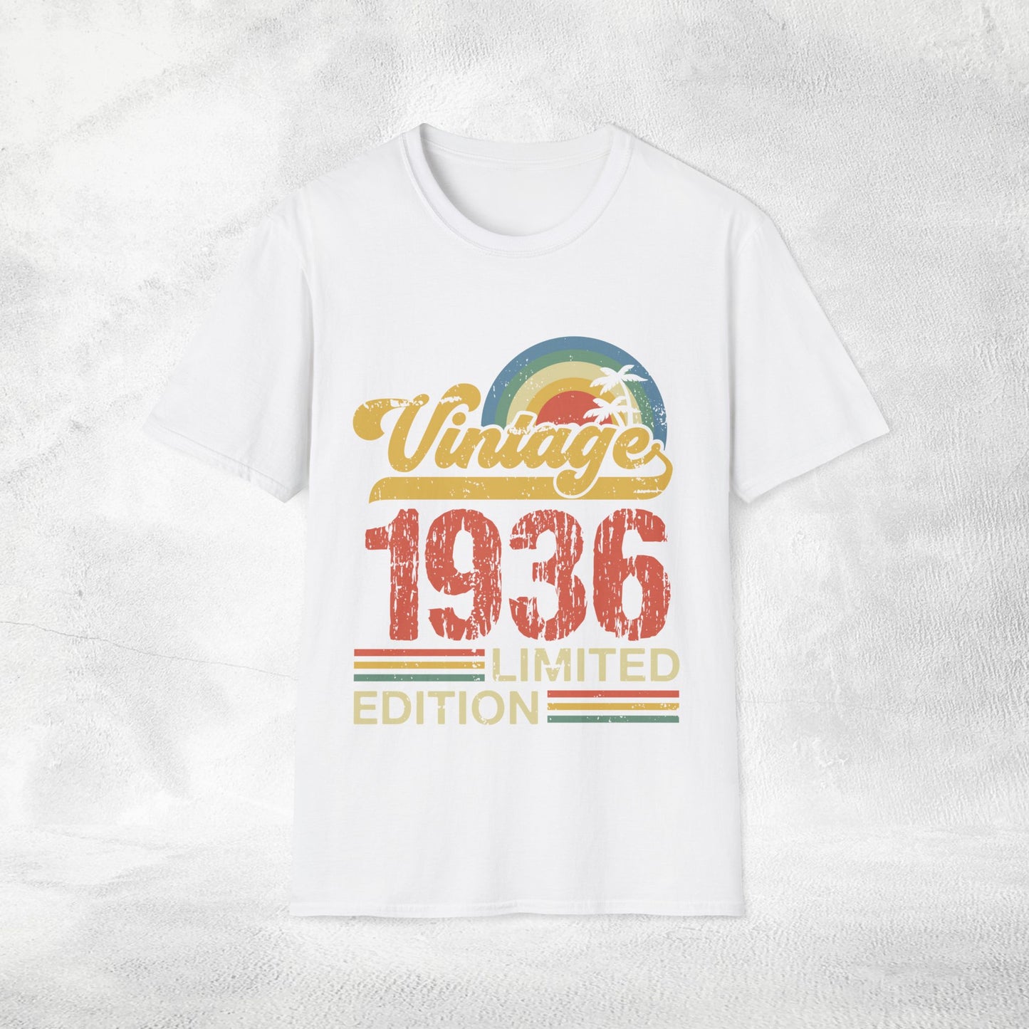 Unisex year of birth shirt 1936
