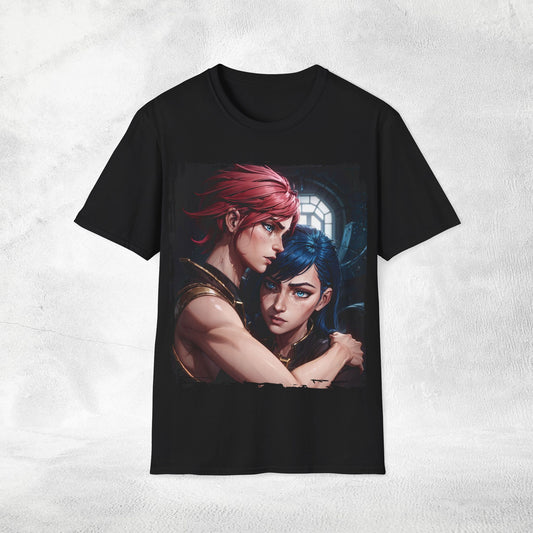 Unisex Gaming shirt Arcane Series LOL Caitlyn and Vi